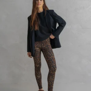 legging - kleur: animalprint - Penn & Ink