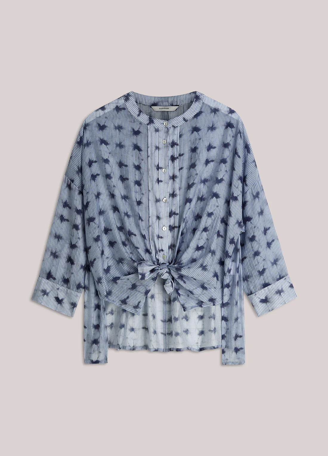 Blouse Tie dye stripe - kleur blauw - Summum - Afbeelding 5