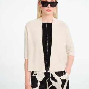 Cardigan viscose - Jane Lushka - kleur: ecru
