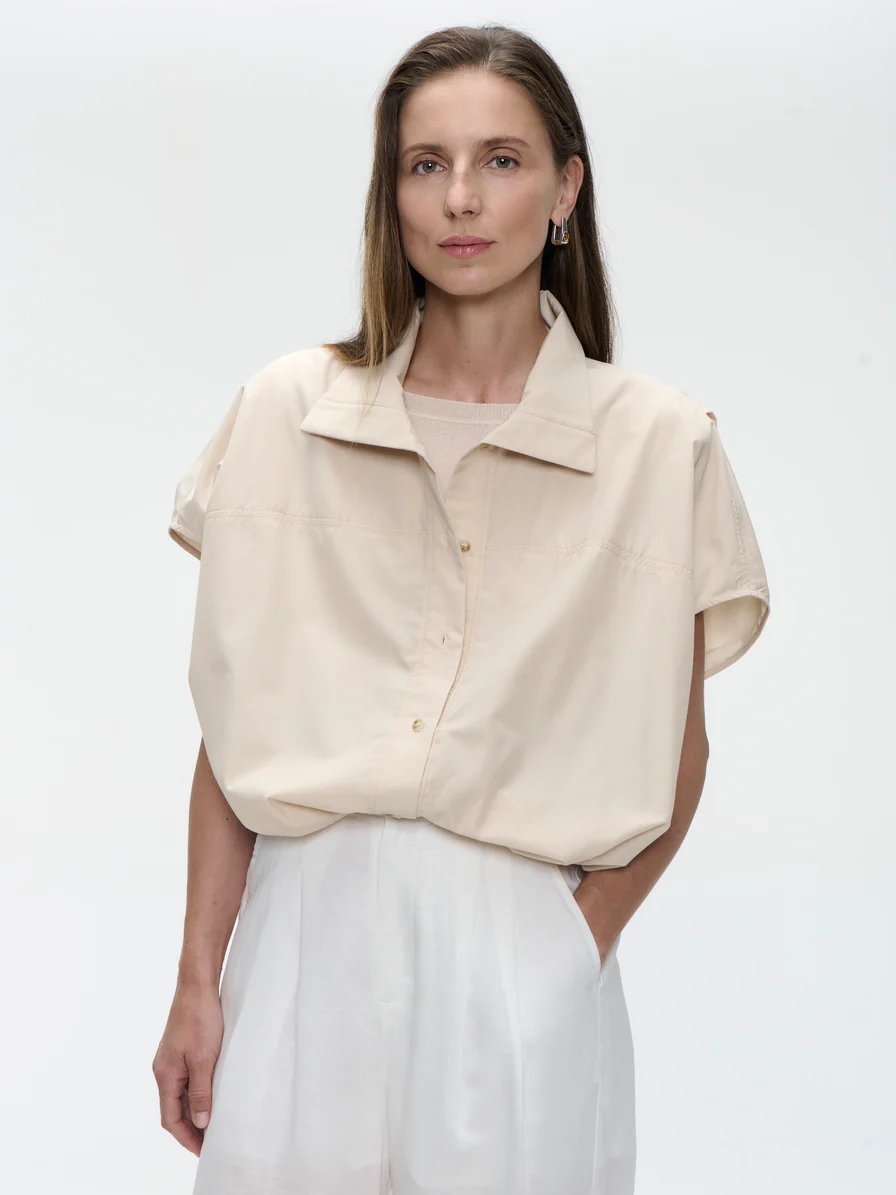 Anda oversized blouse- Jane Lushka - kleur: beige - Afbeelding 3