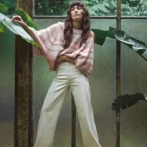 Mos Mosh- MMColette Fringe Jeans- creme/wit