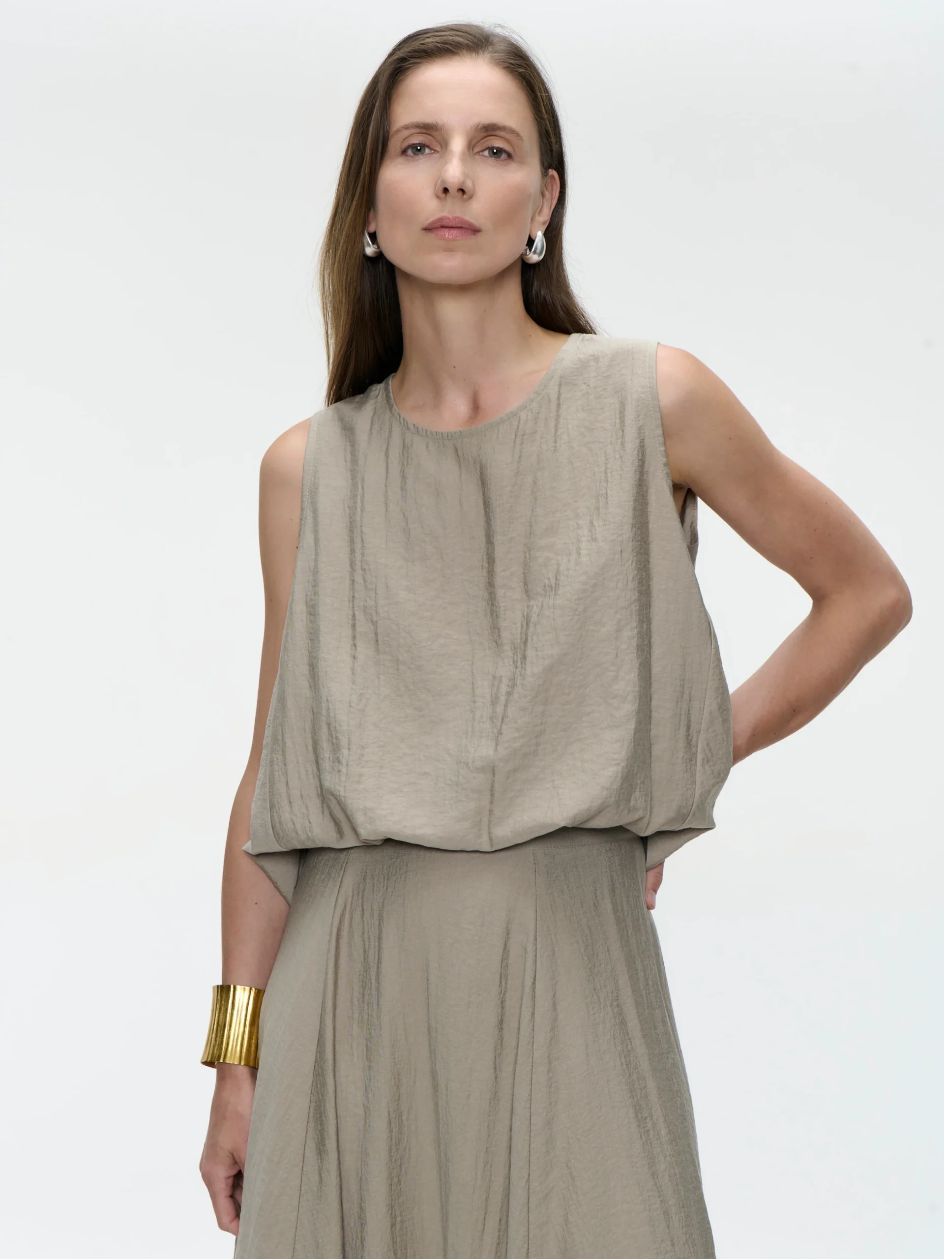 Top - Jane Lushka - kleur: desert