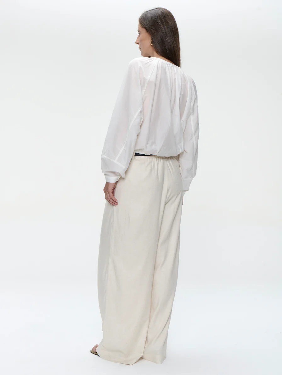 Kenta cotton blouse - Jane Lushka - kleur: wit - Afbeelding 4