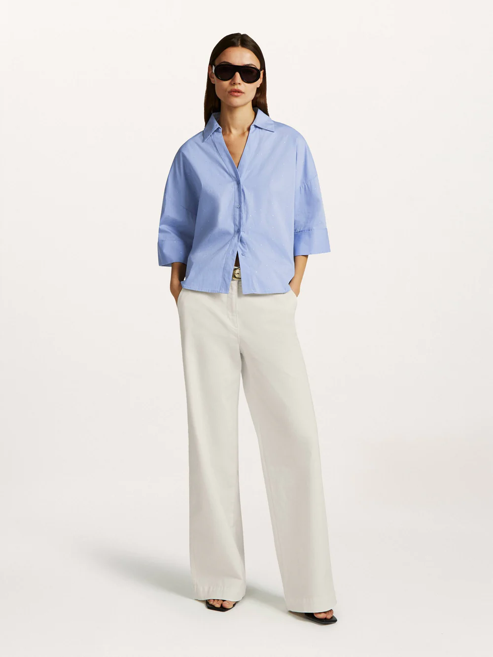 Ezra Blouse - Beaumont - kleur: heavenly blue