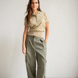 Trui/top - Penn & Ink- kleur: beige/peper