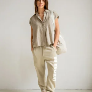 Blouse - Penn & Ink- kleur: bruin / peper