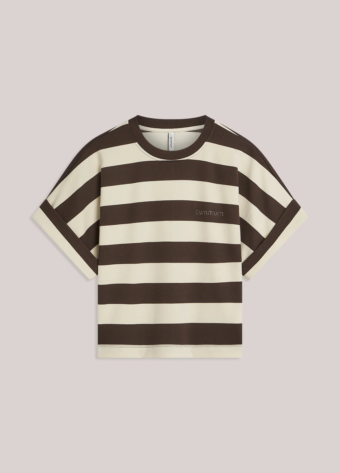 Top gestreept - kleur bruin - Summum - Afbeelding 6