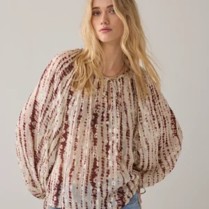 Top tie dye - kleur rood - Summum